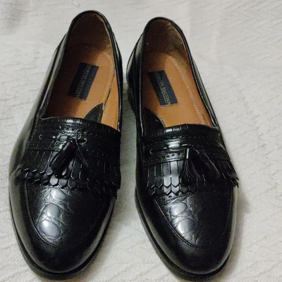 Prelove  Man\'s Giorgio Brutino Kiltie Tassel Slipon Loafer Shoe\'s Giorgio Brutini Le Glove Woven Brown Leather Kiltie Tassel  main image 3